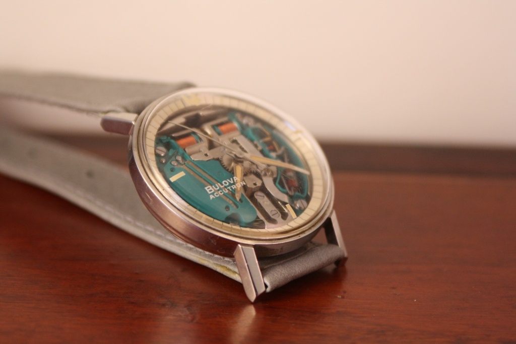 Bulova Accutron Spaceview M7 Tuning Fork watch from 1967 on hold VINTAGE TIMES AMSTERDAM