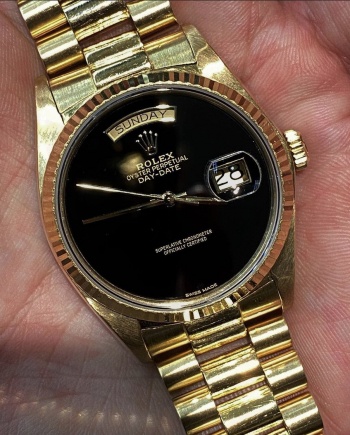 rolex onyx dial day date