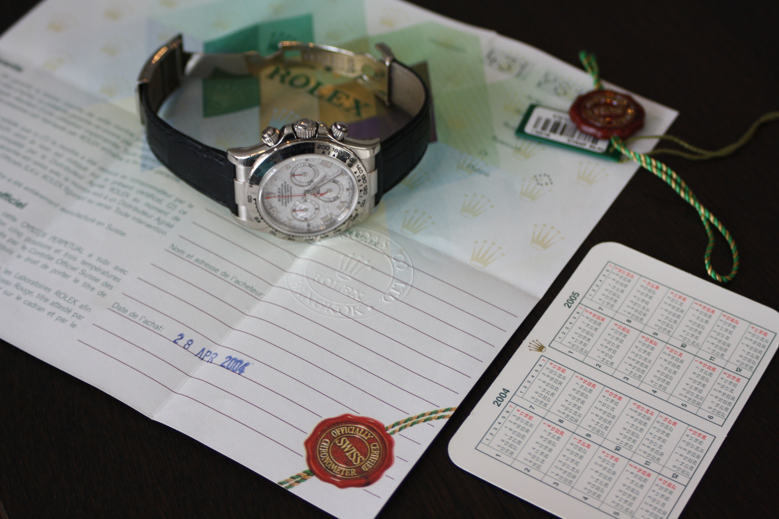 Rolex 116519 Meteorite Daytona white gold from 2004