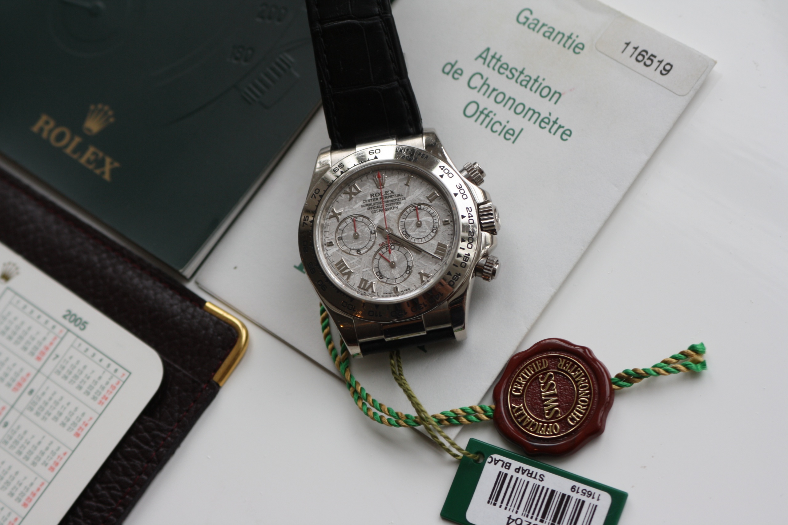 Rolex 116519 Meteorite Daytona white gold from 2004