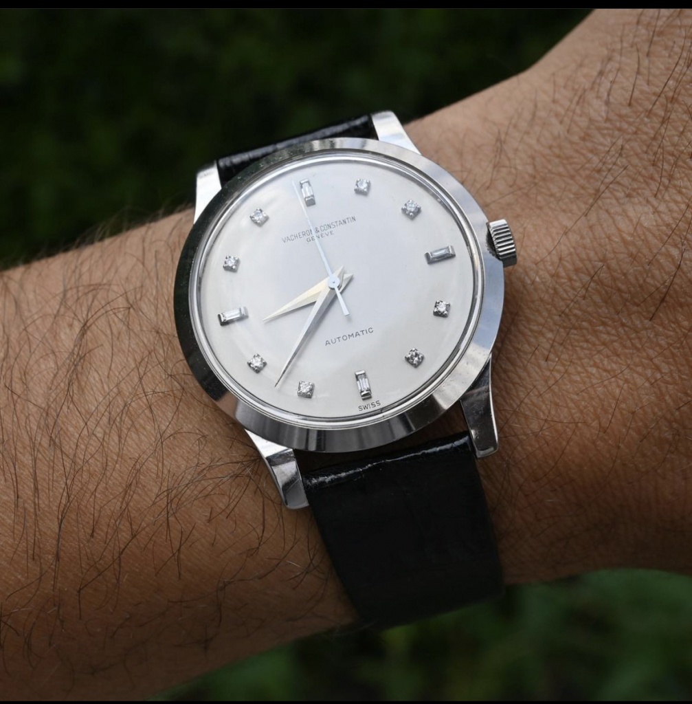 Vacheron Constantin 6378q white gold dress watch with diamond indices
