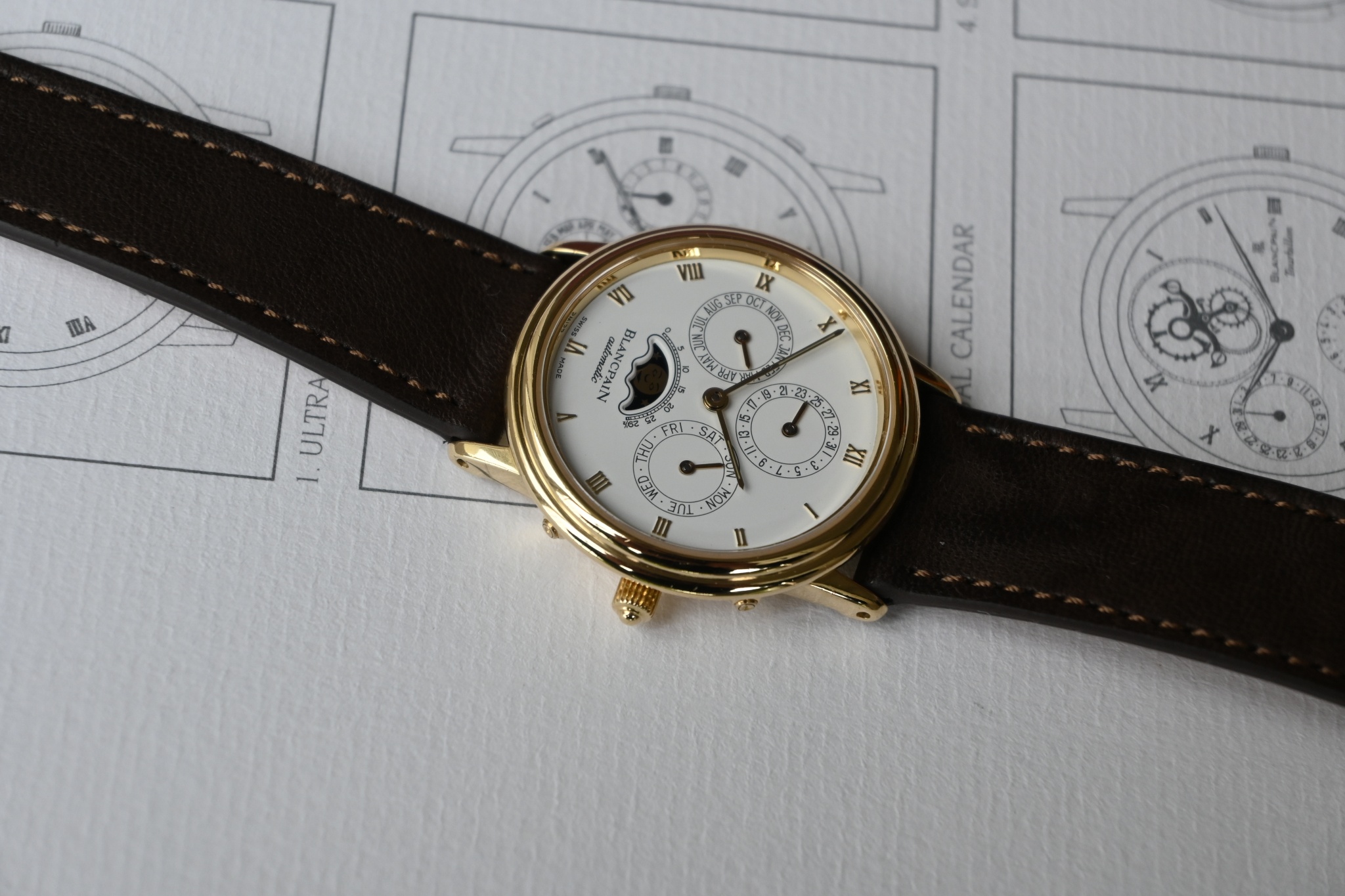Blancpain Villeret Perpetual Calendar Moonphase from the 1990 s