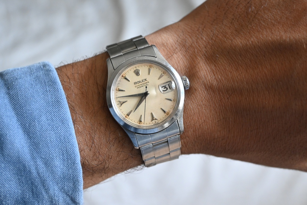 rolex date wristshot