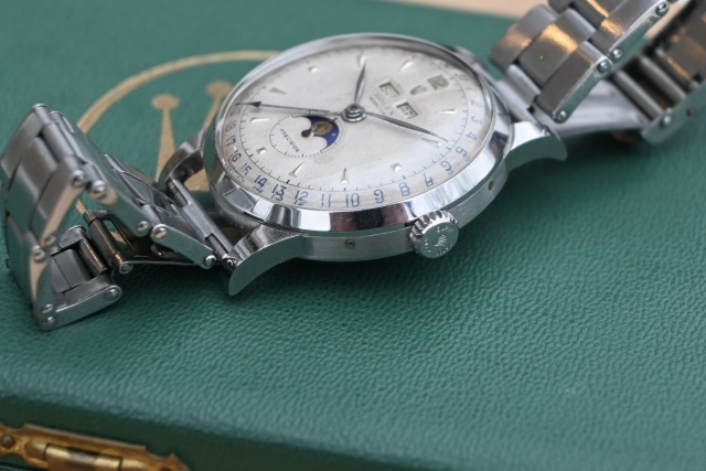 rolex moonphase calendar steel padellone