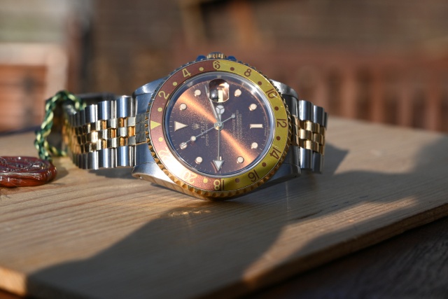 rolex 16713 patinated tritium dioal