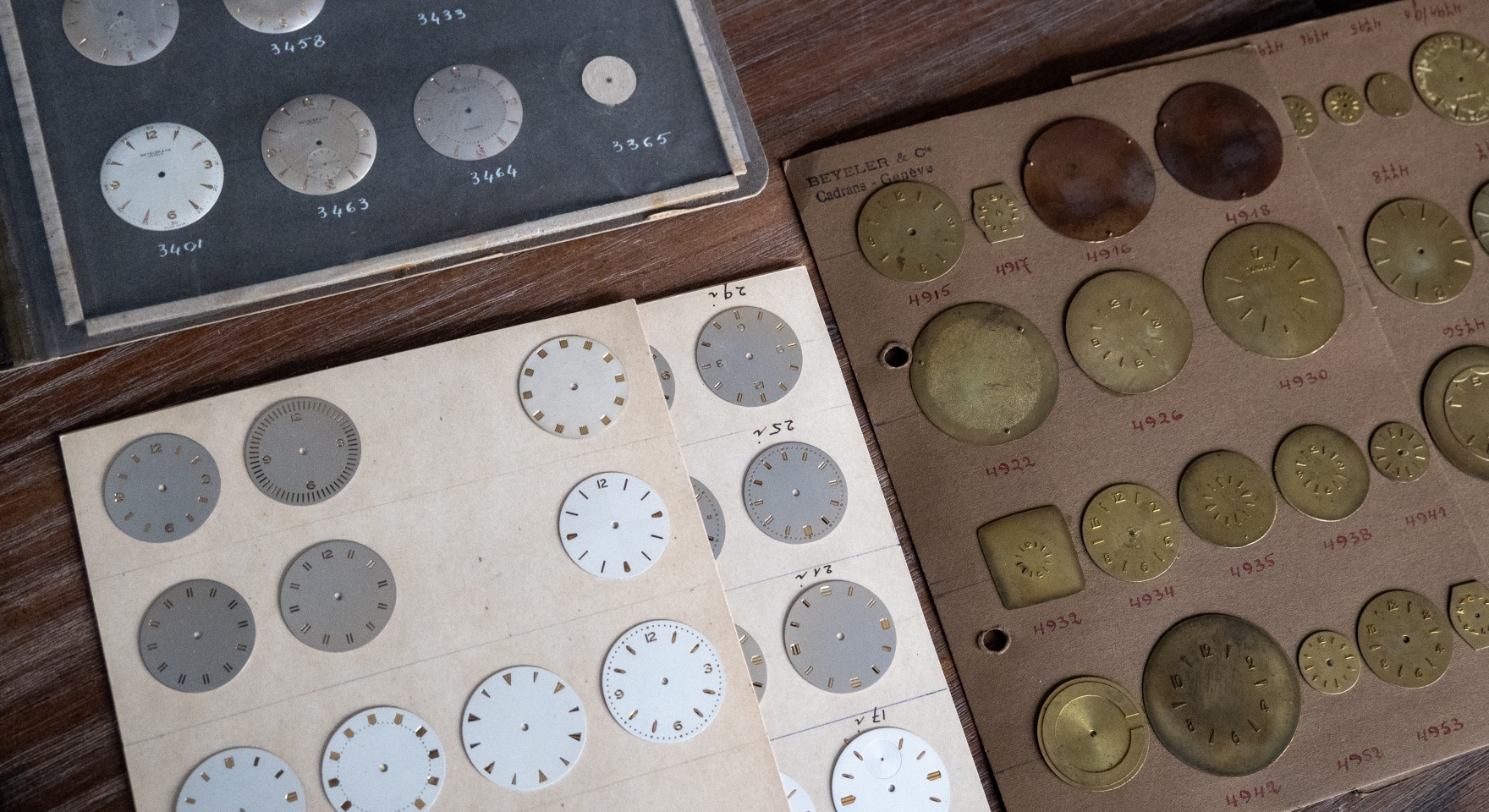 unfinished beyeler dials with rolex indexes applied