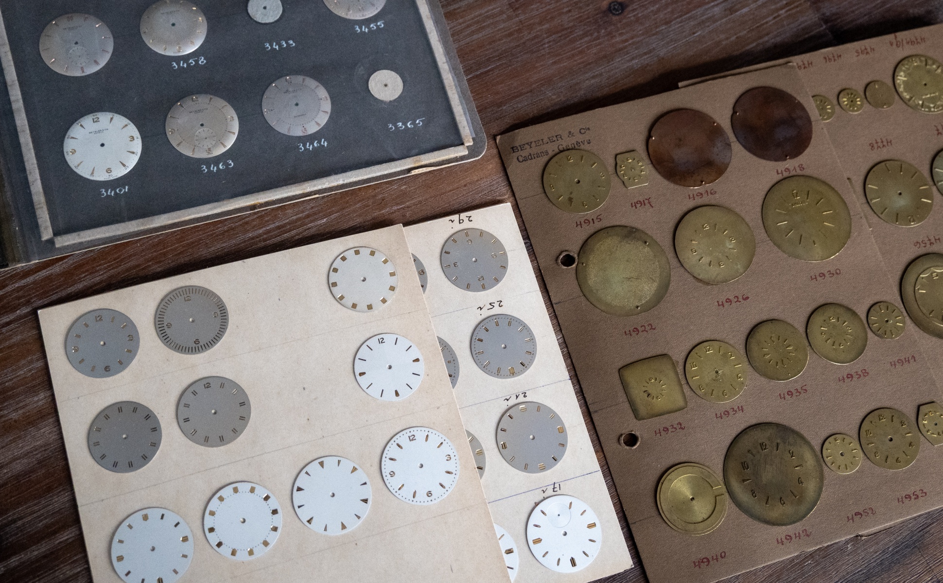 unfinished beyeler dials with rolex indexes applied