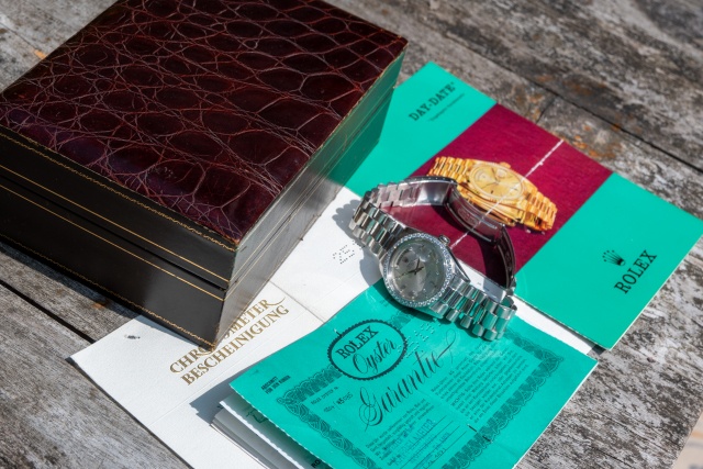 rolex platinum 1804 reference box and papers