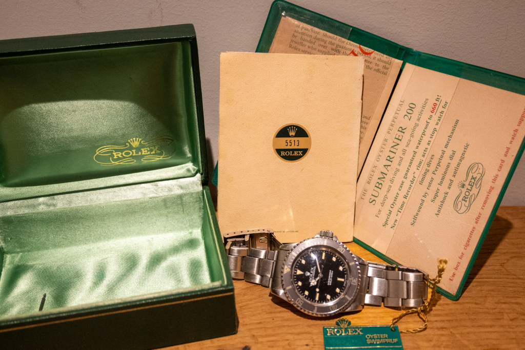 rolex full set 5513 no date 1971