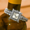 diamond rolex on wine bottle
