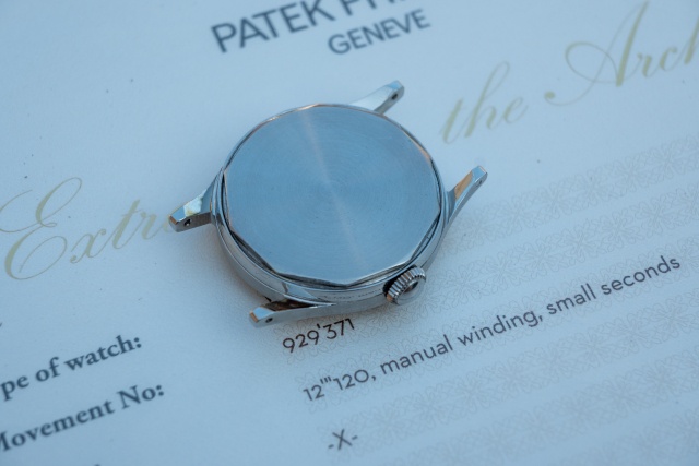 fb case system Steel Patek 565 Back close up