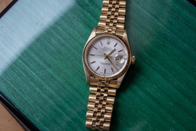 rolex datejust 16018 yellow gold