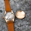 rolex double signed pink gold bubbleback