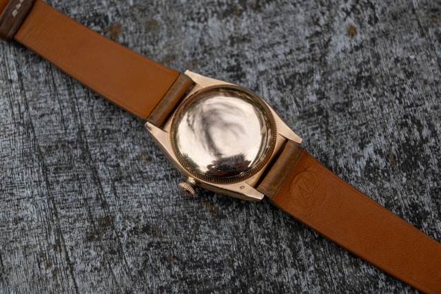 Rolex bubbelback 18k rose gold