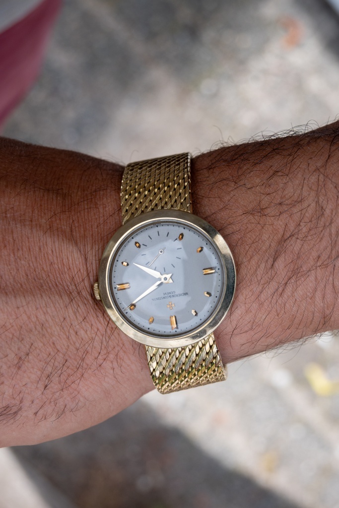 wrist shot vacheron Constantin Chronometre Royal Yellow Gold