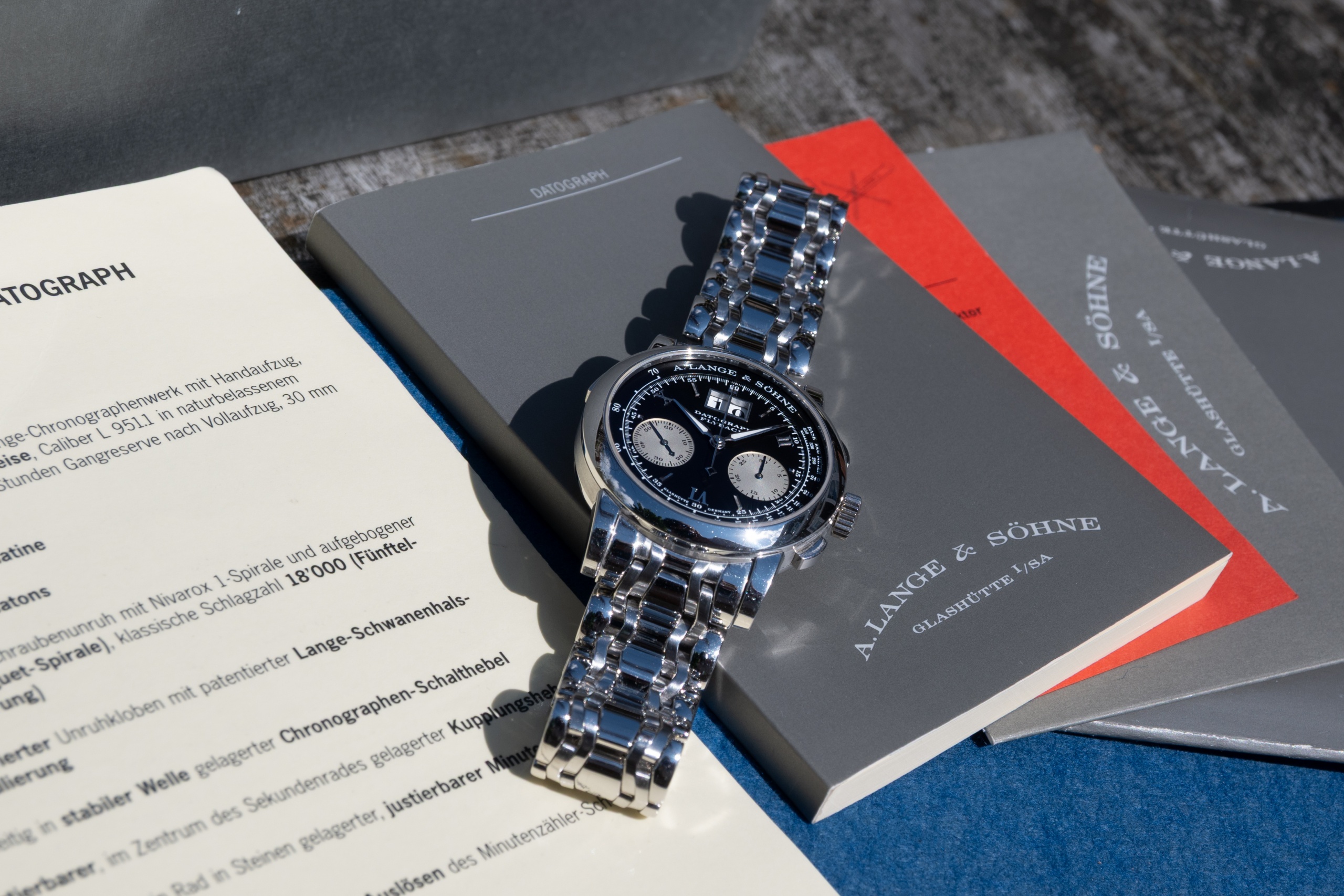 Lange-Sohne-Datograph-Black-dial-Platinum-Wellendorff-Bracelet1