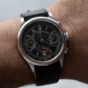 tavannes black chronograph dial wrist shot