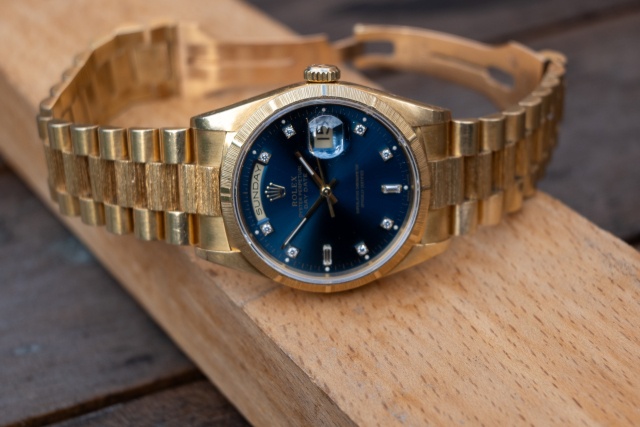 day date bleu dial 36mm vintage