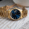 rolex 18238 blue diamond dial bark finis