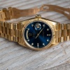 rolex day date diamond dial blue president